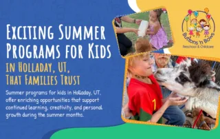 summer programs for kids in holladay ut
