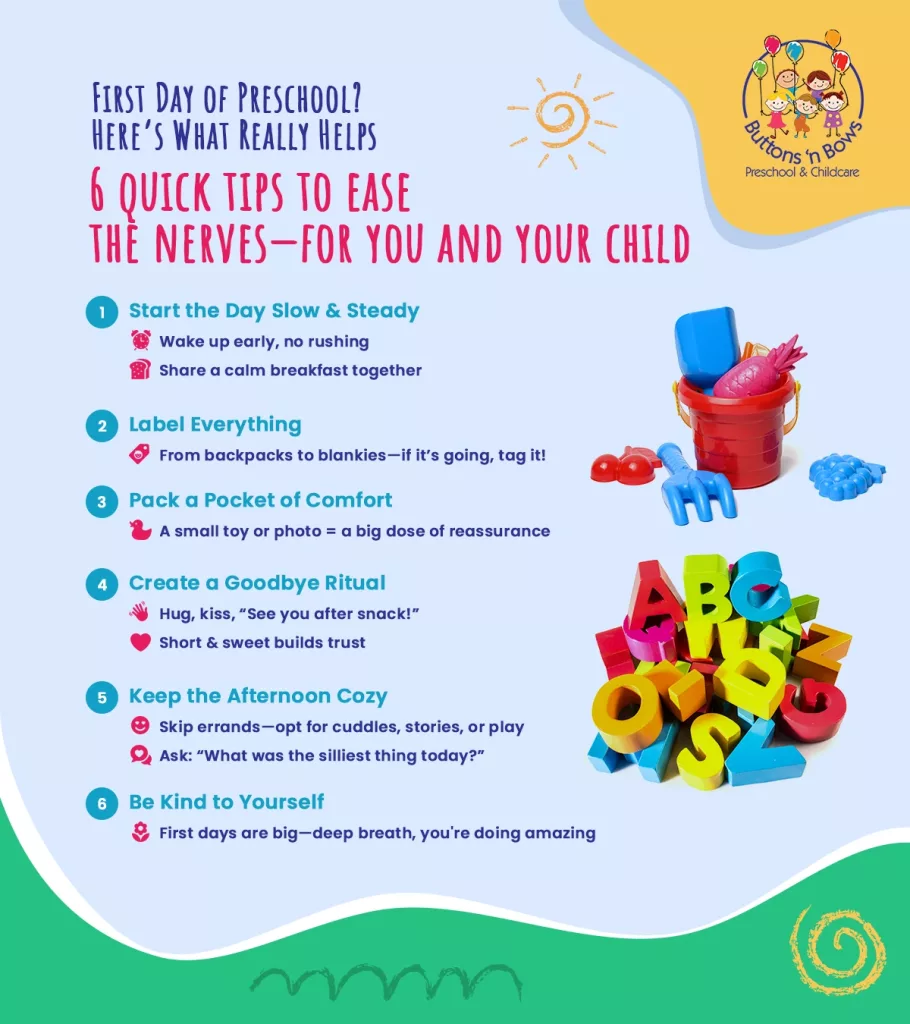 6 Quik Tips to ease the Nerves for you and your child 